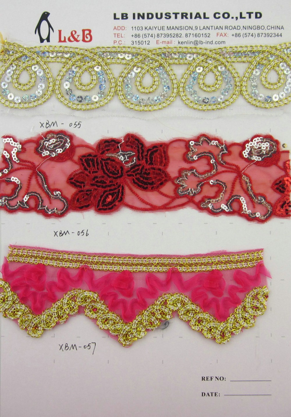 Wholesale Different Width Bling Finish Braid Elastic Sequin Lace Trim