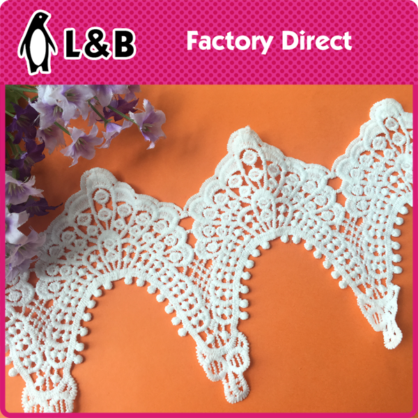 2018 Hot Sale Embroidery Trimming TC Lace for Woman Dress